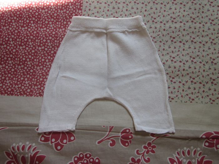 Sarouel coton blanc taille naissance