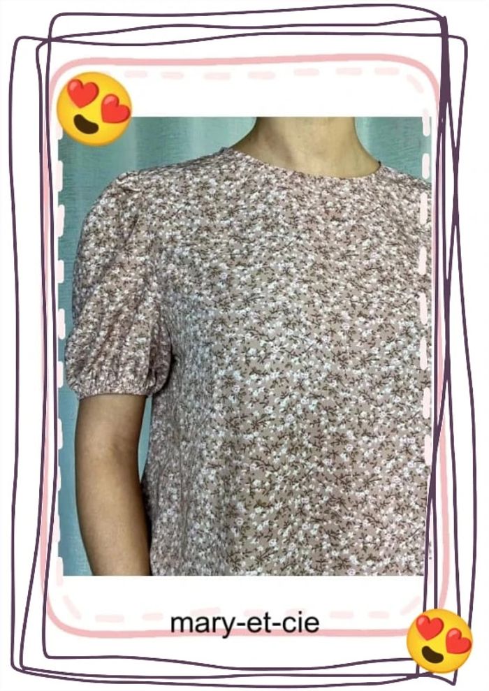 SOLDÉ - Blouse manches courtes taille L - photo numéro 7