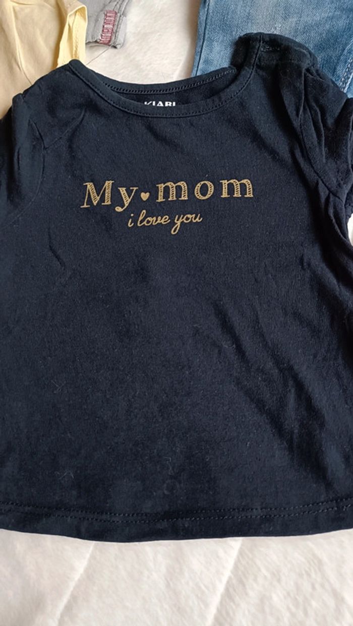 Lot pantalons et t-shirt 6 mois - photo numéro 2