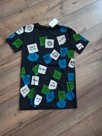 Tee shirt noir homme manches courtes M