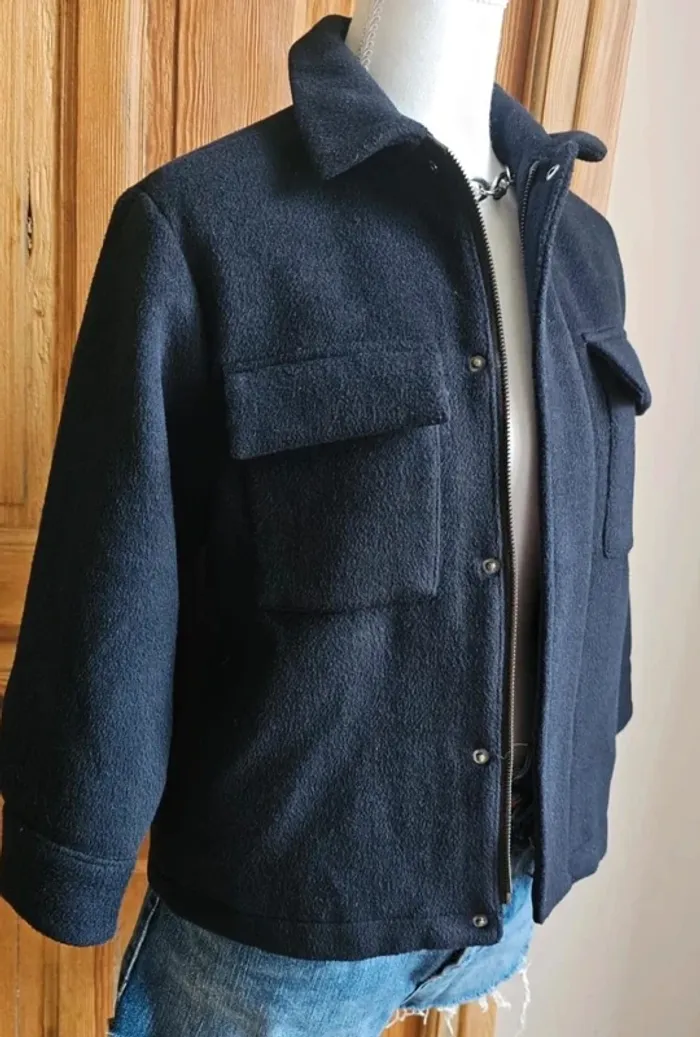 Veste caban Zara Marine 9 ans - photo numéro 4