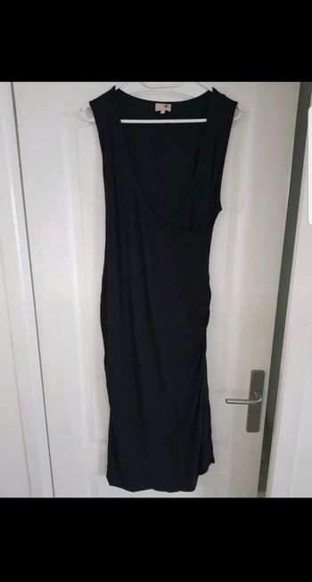 Robe mi-longue de maternité noire - Taille 42/44
