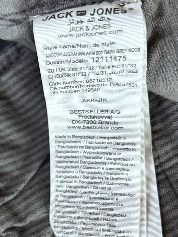 Pantalon chino gris W31/32 Jack & Jones - photo numéro 4