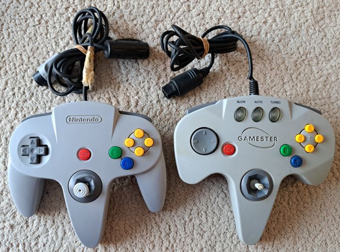 🎮 Lot de 2 manettes Nintendo 64 N64 - non testées