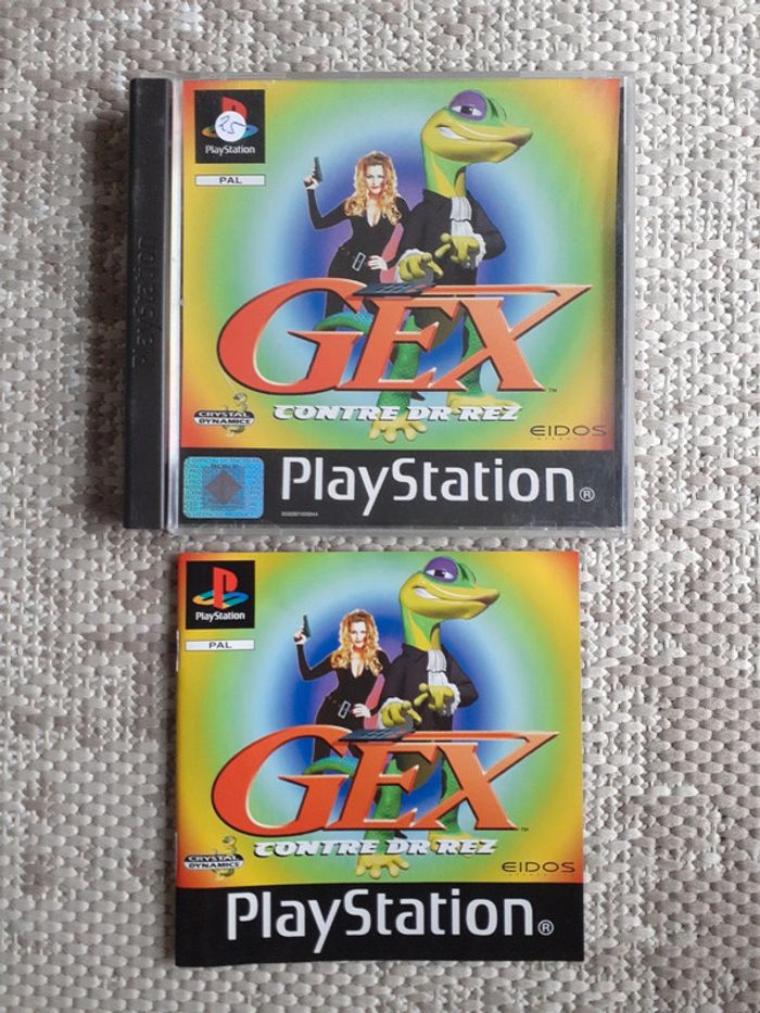 Playstation 1 ps1 gex contre dr rez