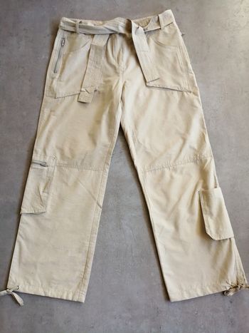 Pantalon avec ceinture beige 14 ans