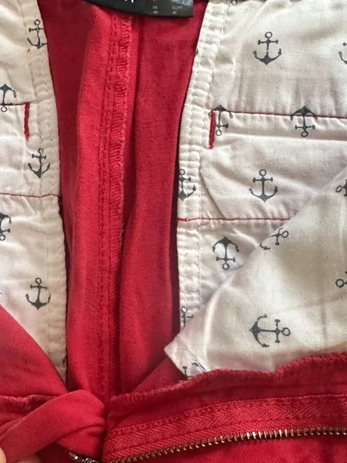Pantalon chino slim rouge 46 - photo numéro 3