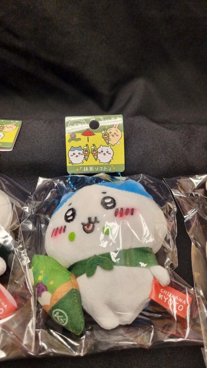 Set officiel de 3 Peluches Chiikawa Hachiware Usagi Special Edition Kyoto Matcha - Japon - photo numéro 3
