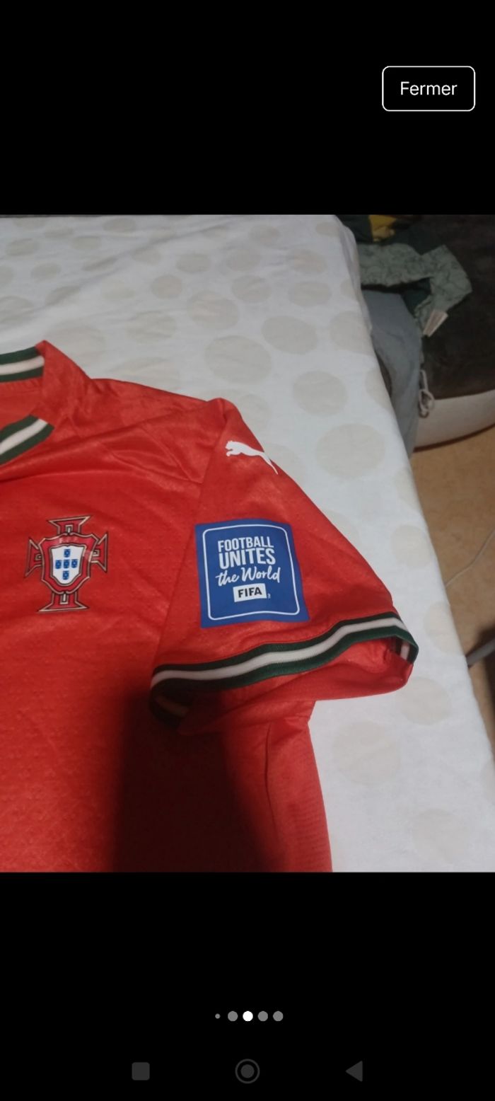Tee shirt homme foot puma Portugal pepe taille 2XL domicile 2025 - photo numéro 6