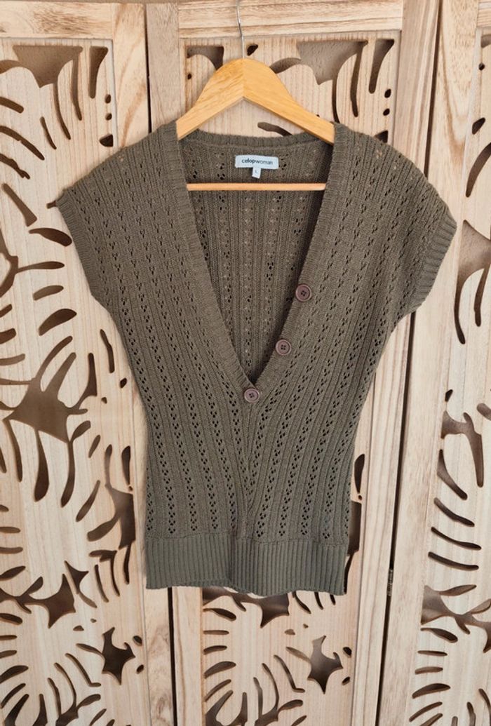 pull manches courtes décolleté plongeant T L Celopwoman - photo numéro 9