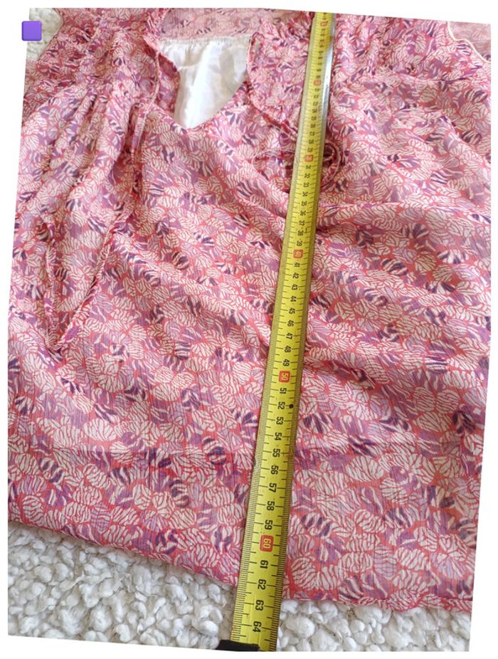 Blouse fluide à volants rose Camaïeu cute vintage kawaii mignon - photo numéro 6