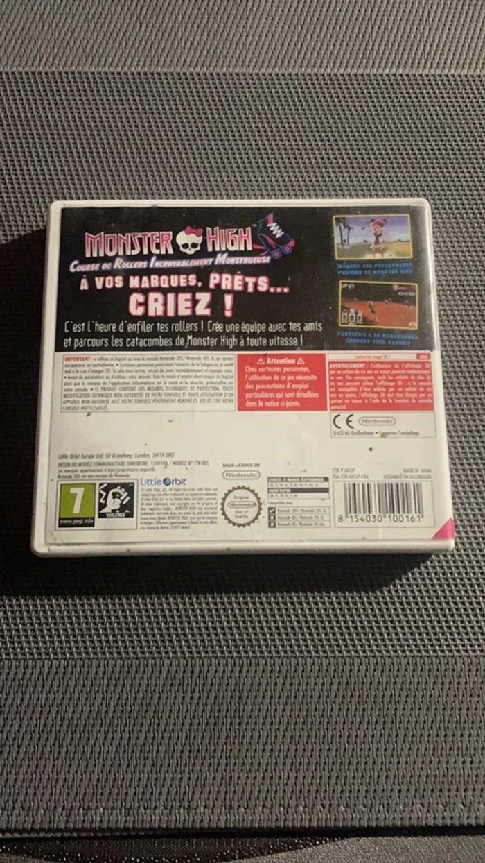 Monster High Jeu Nintendo 3DS - photo numéro 2