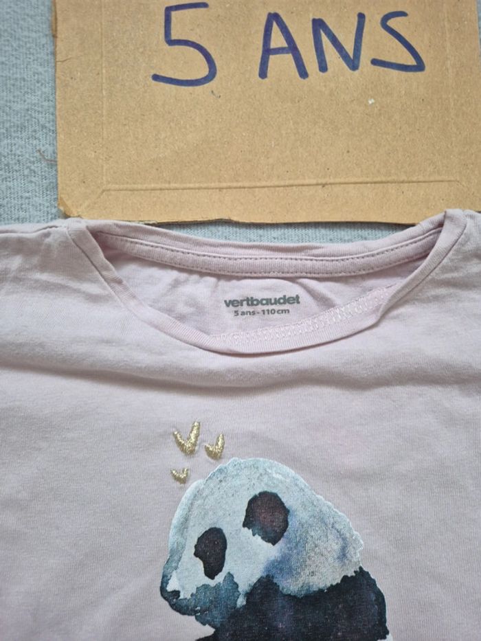 T-shirt fille 5 ans vertbaudet - photo numéro 5