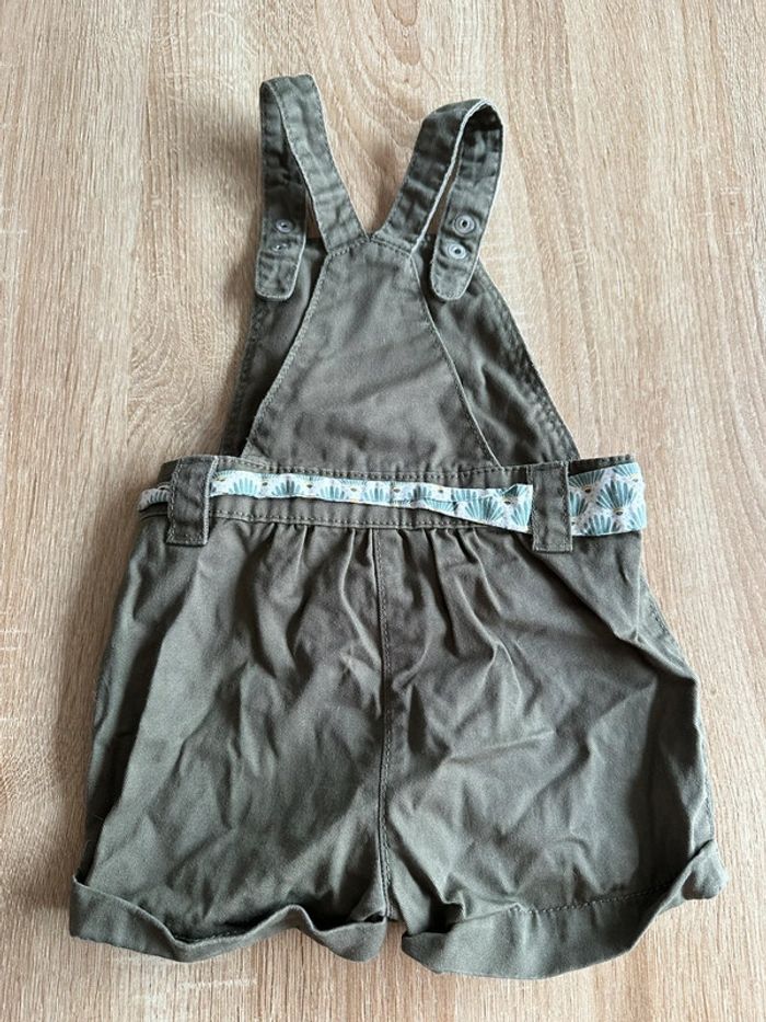 Salopette short kaki obaibi - photo numéro 2