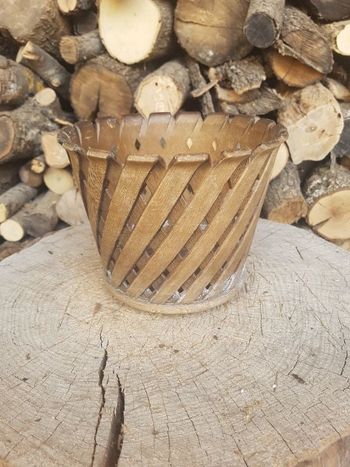 Cache pot plastique emsa W. Germany vintage