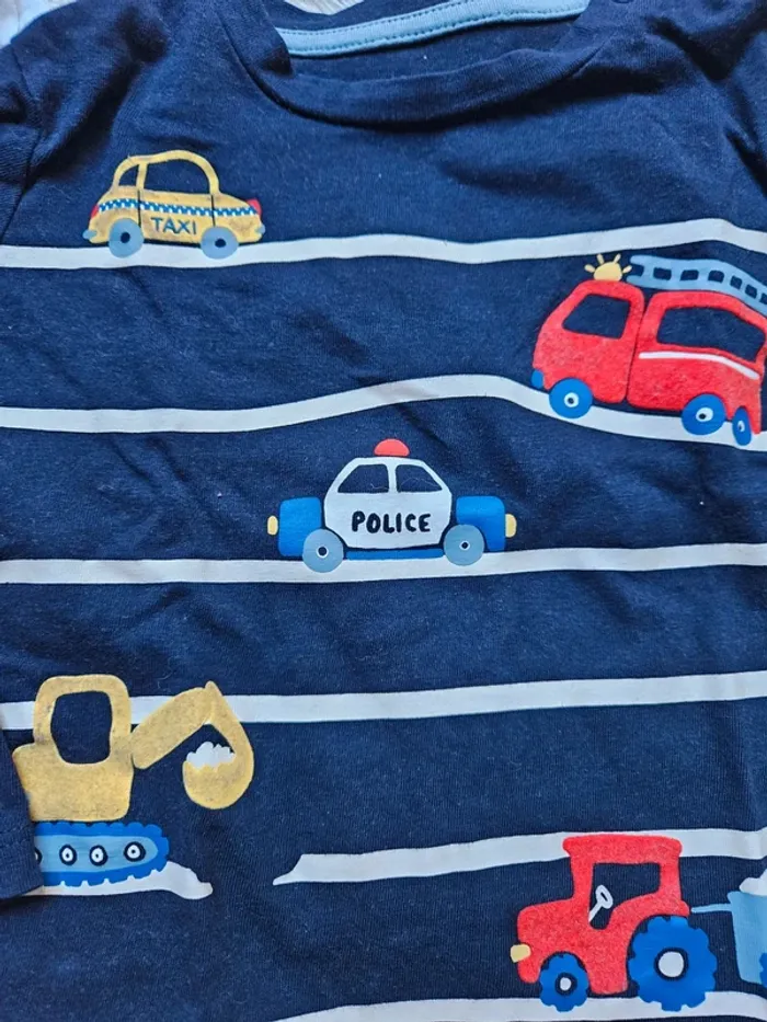 Lot 2 t-shirt manches longues 12 mois - photo numéro 2