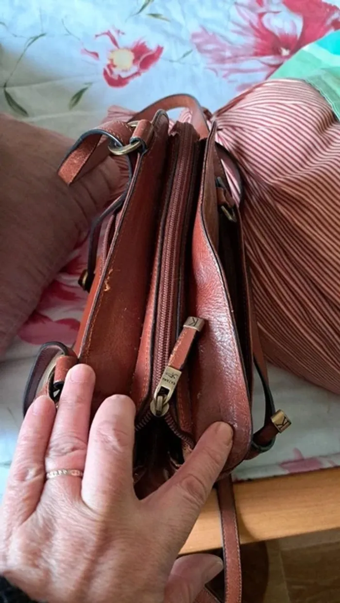 Sac à main en cuir KATANA - photo numéro 7