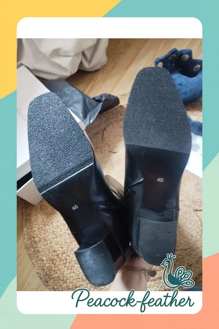 Bottes neuves noires pédiconfort 40 - photo numéro 14