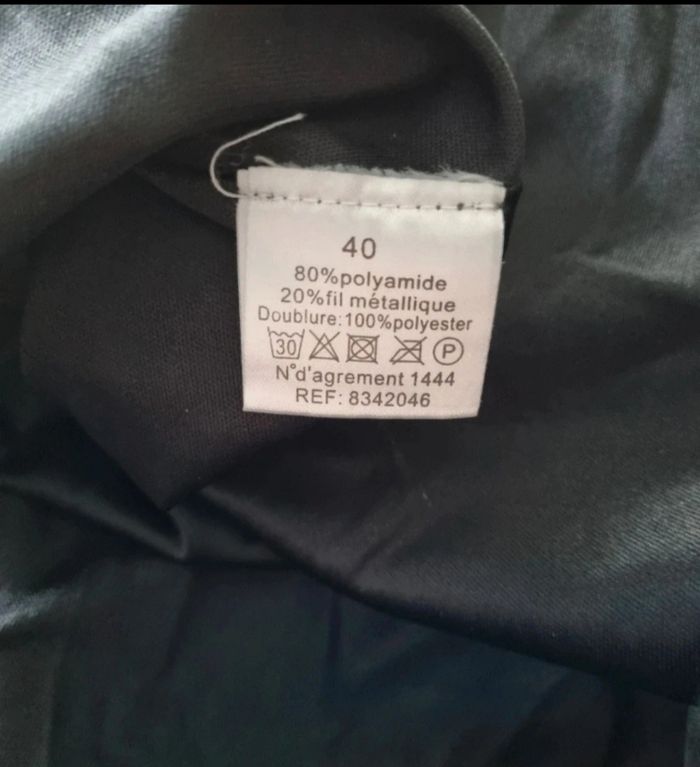 Jupe noir pailleté taille 40 - photo numéro 3