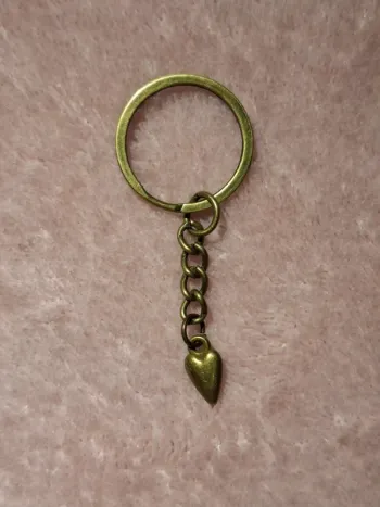 💛 Porte-clés cœur vintage bronze 💛