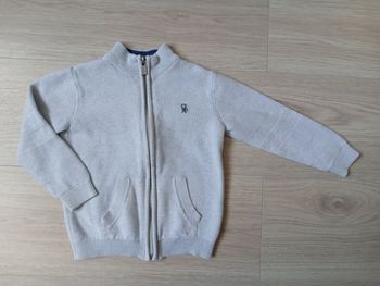 Gilet zippé beige