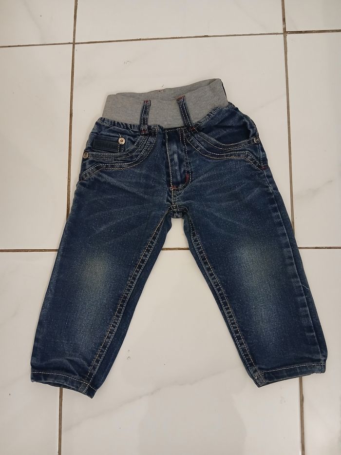 Pantalon jean bebe garcon  2 poche devant et derriere - photo numéro 3