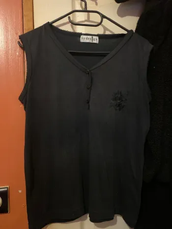 Débardeur noir vintage bydesign