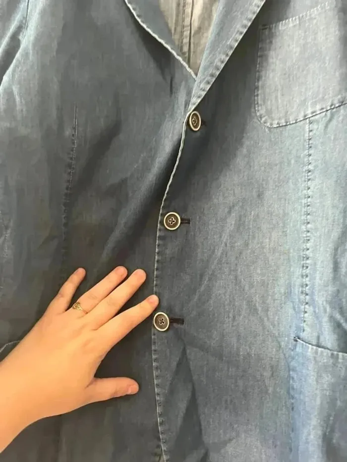 Chemise en jeans - Taille 48 - photo numéro 4