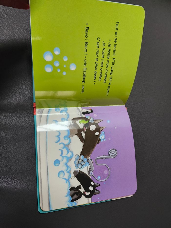Livre enfant p'tit loup se lave tout seul auzou - photo numéro 9