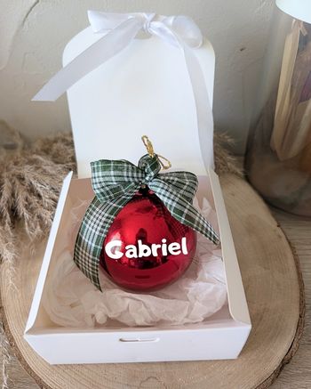 Boule de Noël personnalisable 🎅🏼