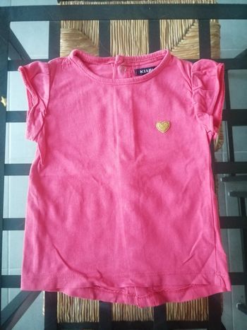 T-shirt cœur doré
