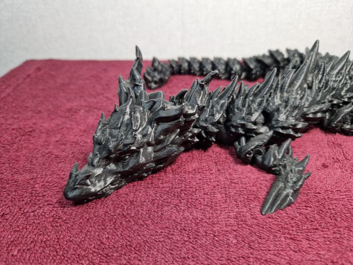 Dragon Elder Articulé 46cm Noir - ED1 - - photo numéro 2