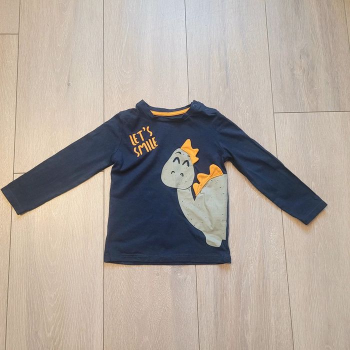 Tres joli maillot manche bleu marine. Garçon 2 ans. Marque In Extenso