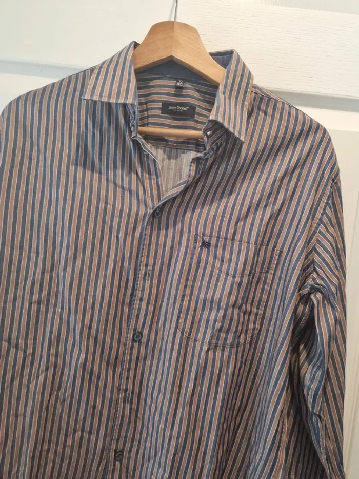 Tres belle chemise vintage année 90 taille m made in France bye chatel - photo numéro 2