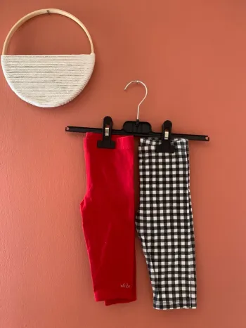 👖 Lot 2 leggings bébé fille – 12 mois