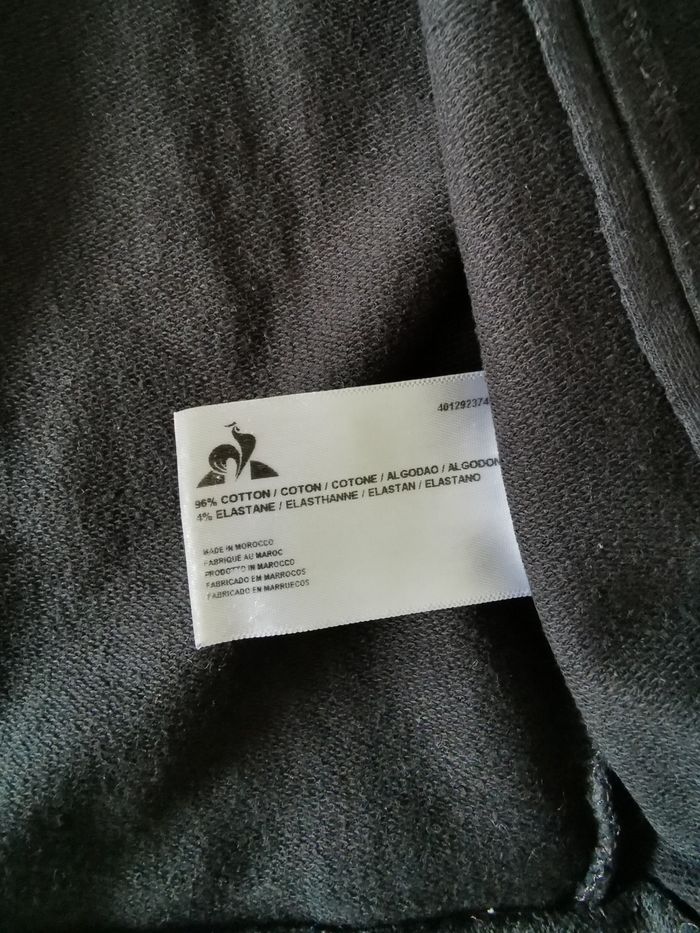 Gilet zippé noir sans capuche le coq sportif 14 ans en bon état - photo numéro 6