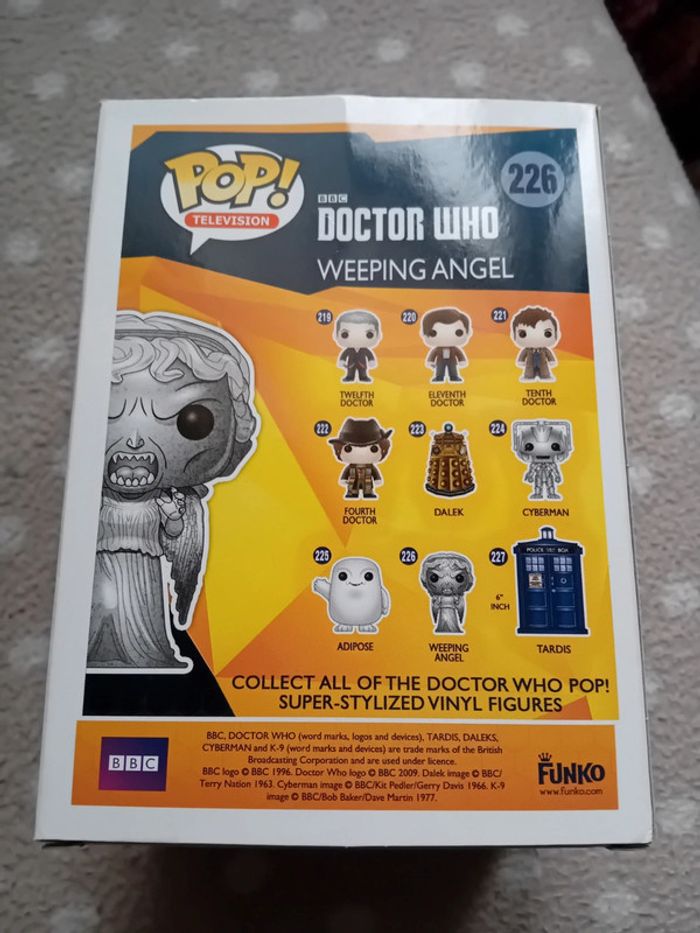 Funko pop doctor who weeping angel hot topic - photo numéro 4