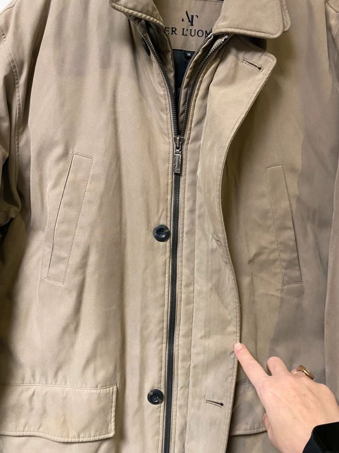Superbe caban beige Armand Thiery avec veste doublure intérieure taille M - photo numéro 2