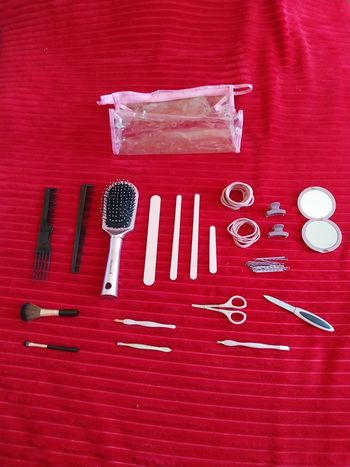 Kit coiffure makeup rose