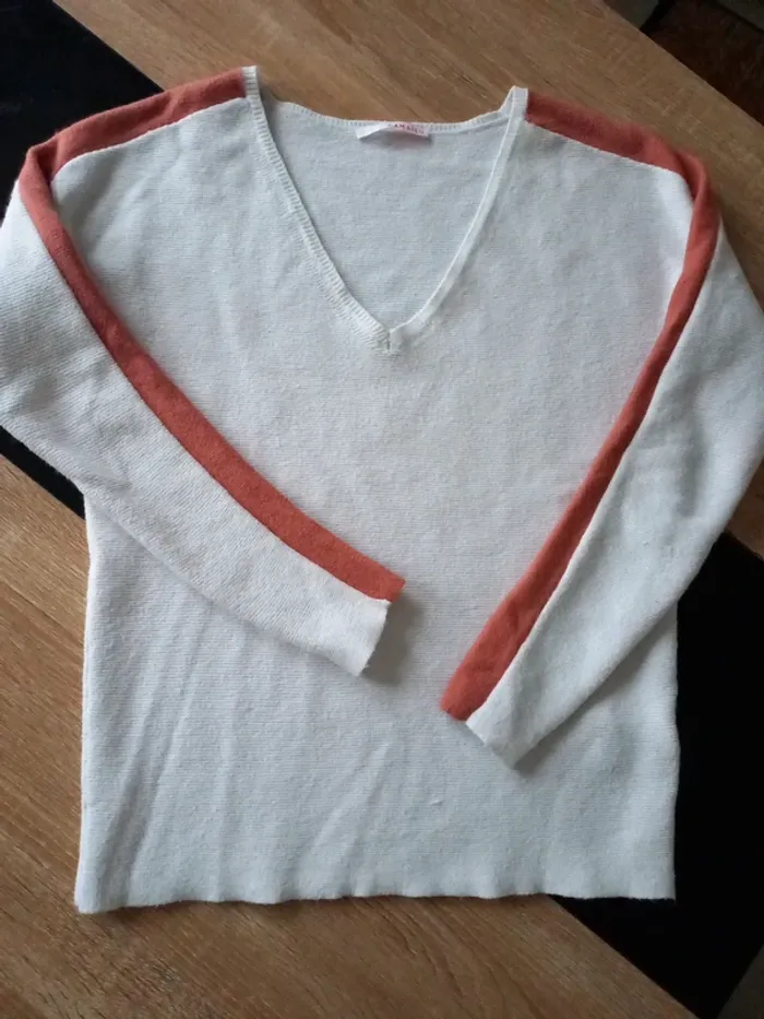 Pull blanc Camaïeu M - photo numéro 10