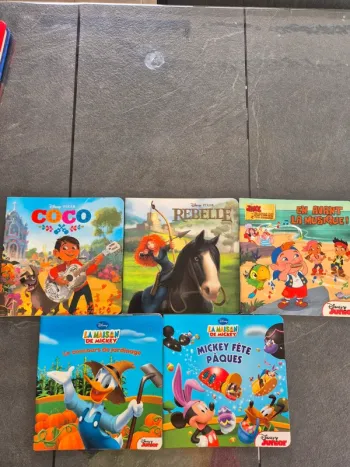 Lot de 5 Livres Disney
