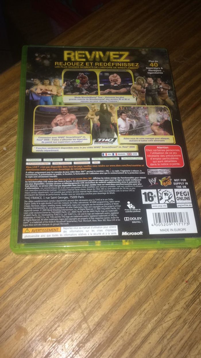 Jeu Xbox legends of wrestle mania - photo numéro 2