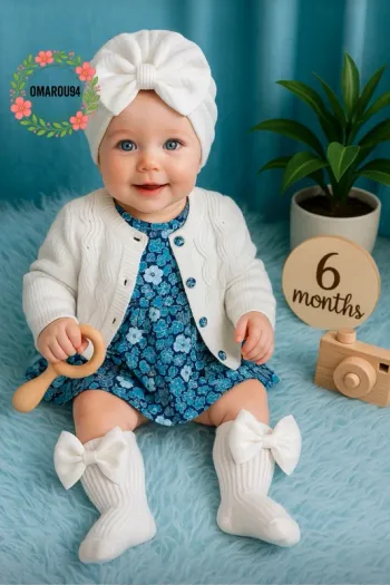 Ensemble complet 4 pièces sergent major fille 6 mois 🎀