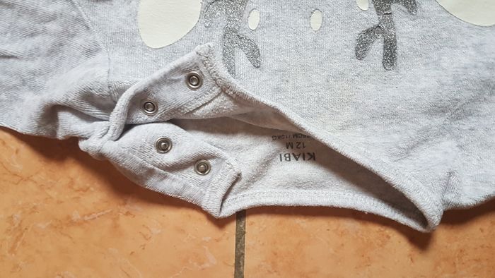 Pyjama 2 pièces mixte 12 mois gris Kiabi - photo numéro 3