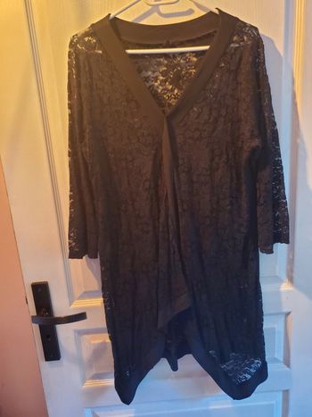 Robe dentelle transparente