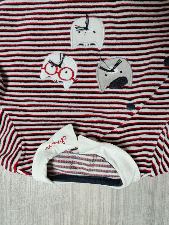 Pyjama velours 6 mois - photo numéro 2