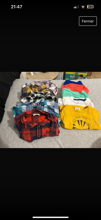 Lot tee-shirts et chemise