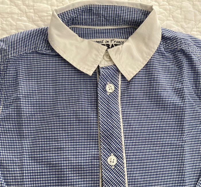 Chemise vichy bleu cérémonie Best Way 8 ans - photo numéro 4