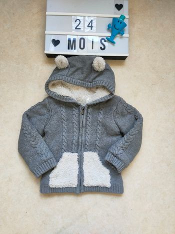 Gilet chaud garçon 24 mois – Orchestra, thème ourson