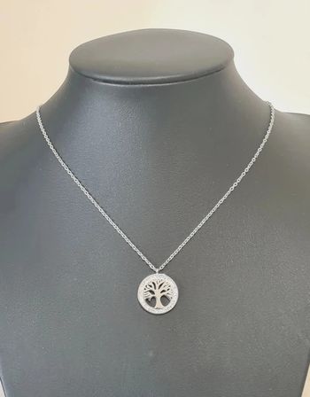 Collier argenté acier inoxydable